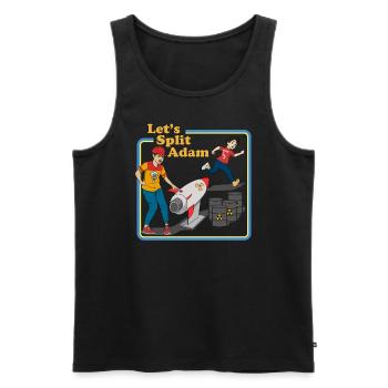 Lassen Sie uns Adam Spa� mit nuklearen Spaltungsfu - Männer Premium Bio Tank Top - Schwarz - Vorne - Michal (187cm)