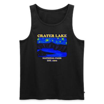 Crater Lake National Park Est. 1902 Kratersee - Männer Premium Bio Tank Top - Schwarz - Vorne - Michal (187cm)