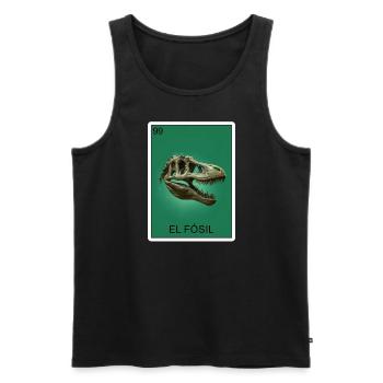 El Fosil Old Person Card Mexikanische Lotteriekart - Männer Premium Bio Tank Top - Schwarz - Vorne - Michal (187cm)