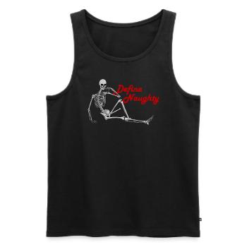 Definieren Sie frecher Erwachsenen -Humor -M�nner - Männer Premium Bio Tank Top - Schwarz - Vorne - Michal (187cm)