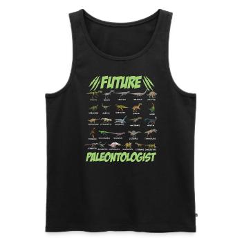 Zuk�nftige Pal�ontologe Jungen M�dchen Dinosaurier - Männer Premium Bio Tank Top - Schwarz - Vorne - Michal (187cm)
