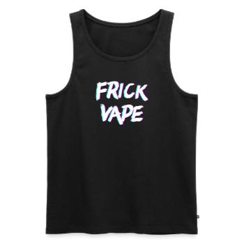 Verr�uschter Vape Vaporwave Anti Vaping Frick Vape - Männer Premium Bio Tank Top - Schwarz - Vorne - AI Model Male 178 light (178cm)