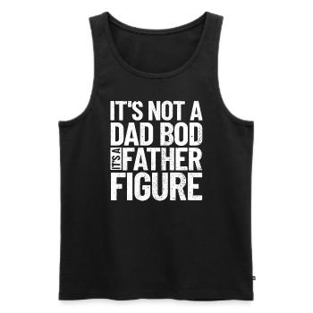 Es ist kein Vater, es ist eine Vaterfigur des Vate - Männer Premium Bio Tank Top - Schwarz - Vorne - Michal (187cm)