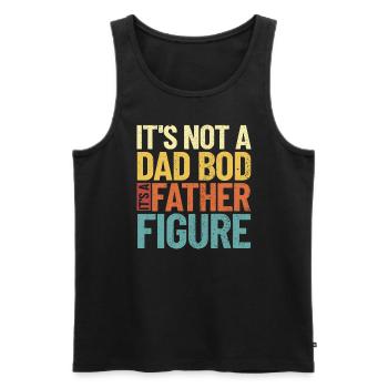 Es ist kein Vater, es ist eine Vaterfigur des Vate - Männer Premium Bio Tank Top - Schwarz - Vorne - Michal (187cm)