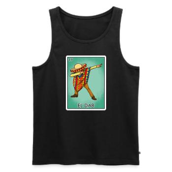 El dab die mexikanische DAB -Karte Mexican Lottery - Männer Premium Bio Tank Top - Schwarz - Vorne - Michal (187cm)