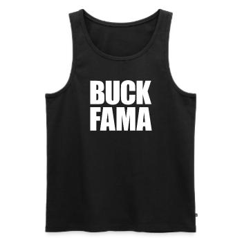 Buck Fama - Männer Premium Bio Tank Top - Schwarz - Vorne - Michal (187cm)