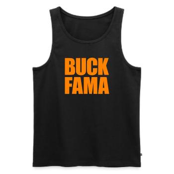 Buck Fama - Männer Premium Bio Tank Top - Schwarz - Vorne - Michal (187cm)