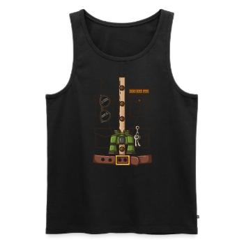 Zoo Keeper Kost�m Halloween Girls Jungen Zoo Keepe - Männer Premium Bio Tank Top - Schwarz - Vorne - Michal (187cm)
