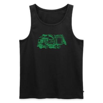 M�llwagen Kinder Kleinkind M�llday Trucks - Männer Premium Bio Tank Top - Schwarz - Vorne - Michal (187cm)