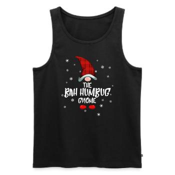 Bah Humbug Gnome Matching Family Christmas - Männer Premium Bio Tank Top - Schwarz - Vorne - Michal (187cm)