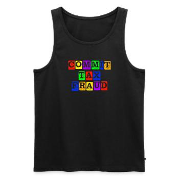 Steuerbetrug Steuerbetrug steuerbetrug begehen - Männer Premium Bio Tank Top - Schwarz - Vorne - Michal (187cm)