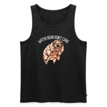 Wasserb�r k�mmert sich nicht um Kinder als Tarderh - Männer Premium Bio Tank Top - Schwarz - Vorne - Michal (187cm)