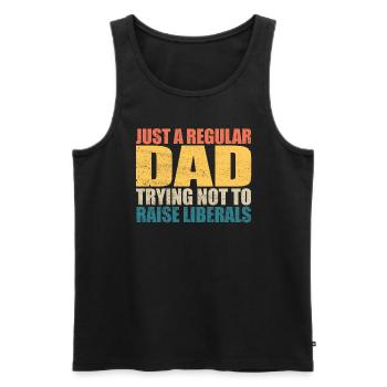 Nur ein normaler Vater, der versucht, Liberale nic - Männer Premium Bio Tank Top - Schwarz - Vorne - Michal (187cm)