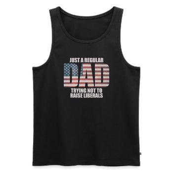 Nur ein normaler Vater, der versucht, Liberale nic - Männer Premium Bio Tank Top - Schwarz - Vorne - Michal (187cm)