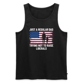 Nur ein normaler Vater, der versucht, Liberale nic - Männer Premium Bio Tank Top - Schwarz - Vorne - Michal (187cm)