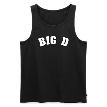 Big d Dallas Texas Stolz von Dallas Geschenk Big D - Männer Premium Bio Tank Top - Schwarz - Vorne - Michal (187cm)