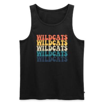 Wildcats High School Wildcats Sportteam Wildcats - Männer Premium Bio Tank Top - Schwarz - Vorne - Michal (187cm)