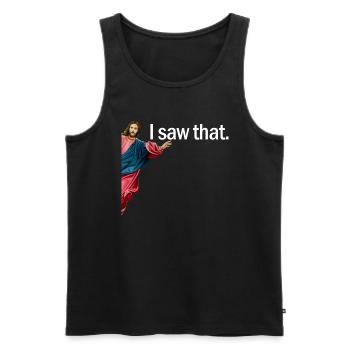 Jesus Ich habe diesen religi�sen Jesus des christl - Männer Premium Bio Tank Top - Schwarz - Vorne - AI Model Male 178 light (178cm)