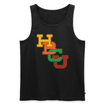 HBCU Historisch Black College University HBCU - Männer Premium Bio Tank Top - Schwarz - Vorne - AI Model Male 178 light (178cm)