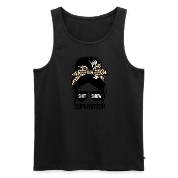 Schei�e Show Supervisor Frauen Shit Show Superviso - Männer Premium Bio Tank Top - Schwarz - Vorne - Michal (187cm)