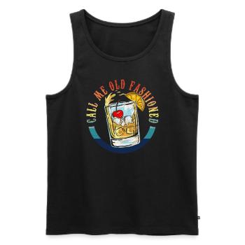 Nennen Sie mich altmodische Whisky -M�nner altmodi - Männer Premium Bio Tank Top - Schwarz - Vorne - Michal (187cm)