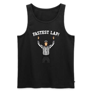 Ahnungslose Sportfan -Schiedsrichter am schnellste - Männer Premium Bio Tank Top - Schwarz - Vorne - Michal (187cm)