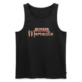 Gesegnete Mamacita mexikanische Frauen Mamacita - Männer Premium Bio Tank Top - Schwarz - Vorne - Michal (187cm)