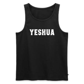 Jeschua Jesus hebr�isch christlicher Glauben Fried - Männer Premium Bio Tank Top - Schwarz - Vorne - Michal (187cm)
