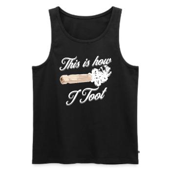 So bin ich zu trainieren Pfeife -Dirigent -ZugZugZ - Männer Premium Bio Tank Top - Schwarz - Vorne - Michal (187cm)