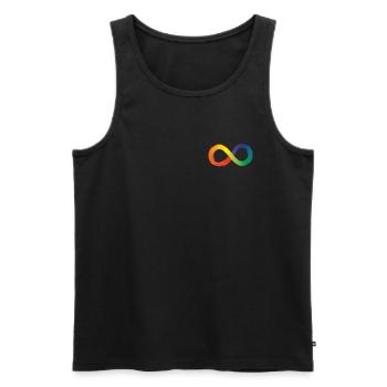 Neurodiversity Infinity Autism AwarenessNeurodiver - Männer Premium Bio Tank Top - Schwarz - Vorne - Michal (187cm)