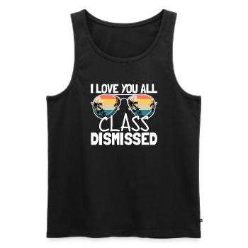 Ich liebe euch alle Klasse, die letztes Schultag e - Männer Premium Bio Tank Top - Schwarz - Vorne - Michal (187cm)