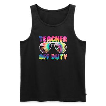 Lehrer au�erhalb des Dienstes Letzter Tag School t - Männer Premium Bio Tank Top - Schwarz - Vorne - Michal (187cm)