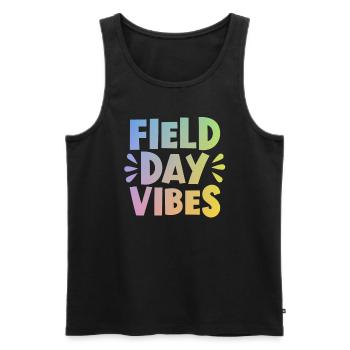 Field Day Vibes �ler Kinder Lehrer Field Tag - Männer Premium Bio Tank Top - Schwarz - Vorne - Michal (187cm)