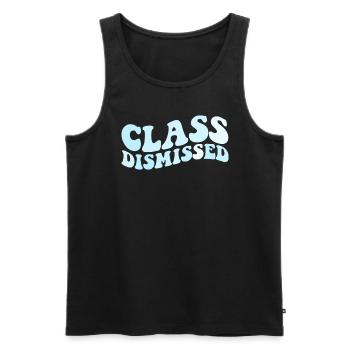 Die Klasse hat den Schullehrer des letzten Tages a - Männer Premium Bio Tank Top - Schwarz - Vorne - Michal (187cm)
