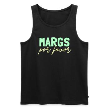 Margs por bevorzugt Margarita Liebhaber Margs Por - Männer Premium Bio Tank Top - Schwarz - Vorne - AI Model Male 178 light (178cm)