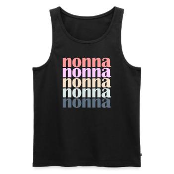 Nonna Muttertag Italienische Oma Frauen Nonna - Männer Premium Bio Tank Top - Schwarz - Vorne - AI Model Male 178 light (178cm)