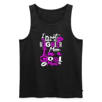 Ich bin nicht wie eine normale Mutter, ich bin ein - Männer Premium Bio Tank Top - Schwarz - Vorne - AI Model Male 178 light (178cm)