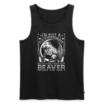 Ich bin kein Taxidermist, aber ich werde deinen Bi - Männer Premium Bio Tank Top - Schwarz - Vorne - AI Model Male 178 light (178cm)