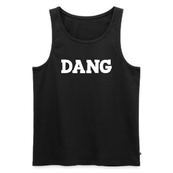 Dang lustiger Witz sarkastisch sagen Dang - Männer Premium Bio Tank Top - Schwarz - Vorne - Michal (187cm)