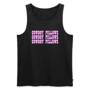Cowboy -Kissen Western girl Cowboy -Kissen - Männer Premium Bio Tank Top - Schwarz - Vorne - AI Model Male 178 light (178cm)