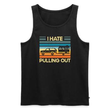 Ich hasse es, unangemessenes Humor -Camper RV hera - Männer Premium Bio Tank Top - Schwarz - Vorne - Michal (187cm)