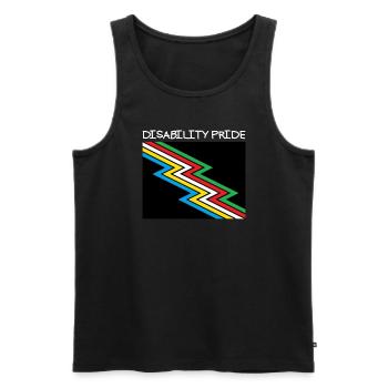Behinderung Pride Month Awareness Disability Flagg - Männer Premium Bio Tank Top - Schwarz - Vorne - Michal (187cm)