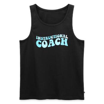 Lehrtrainer zur�ck in die Schule - Männer Premium Bio Tank Top - Schwarz - Vorne - Michal (187cm)