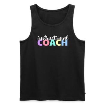 Lehrtrainer zur�ck in die Schule - Männer Premium Bio Tank Top - Schwarz - Vorne - Michal (187cm)