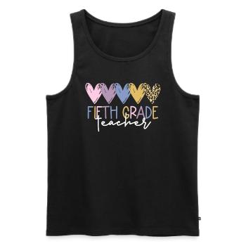 Lehrerin der f�nften Klasse zur�ck in die Schule f - Männer Premium Bio Tank Top - Schwarz - Vorne - Michal (187cm)