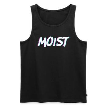 Feuchter Vaporwave Funny Meme Sarkastischer Humor - Männer Premium Bio Tank Top - Schwarz - Vorne - Michal (187cm)