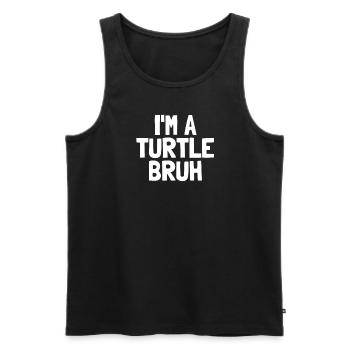 I'm a turtle broth funny Halloween Bo - Men's Premium Organic Tank Top - black - Front - AI Model Male 178 light (178cm)