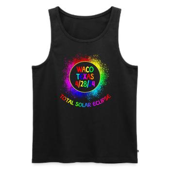 Total Solar Eclipse Waco Texas 4/28/24 KinderWaco - Männer Premium Bio Tank Top - Schwarz - Vorne - Michal (187cm)
