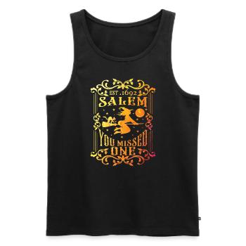 Salem 1692 Sie verpassten eine Hexe okkult eine ve - Männer Premium Bio Tank Top - Schwarz - Vorne - Michal (187cm)