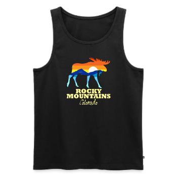 Rocky Mountains National Park Colorado Mountains - Männer Premium Bio Tank Top - Schwarz - Vorne - Michal (187cm)